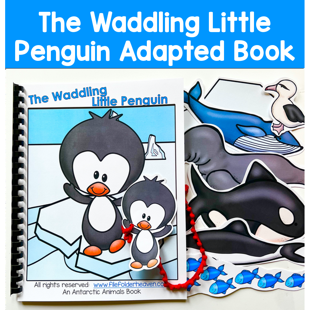 "The Waddling Little Penguin" Adapted Book And Activities