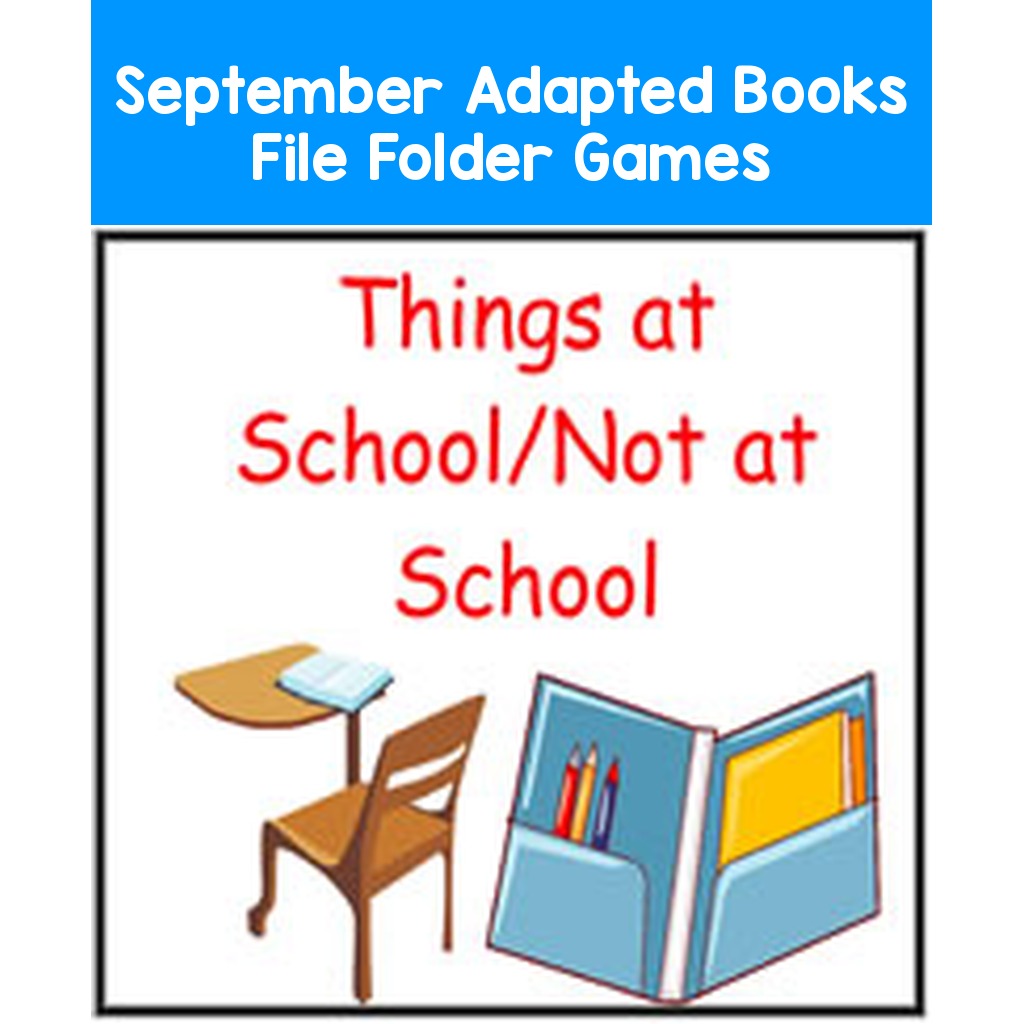 September Adapted Books File Folder Games