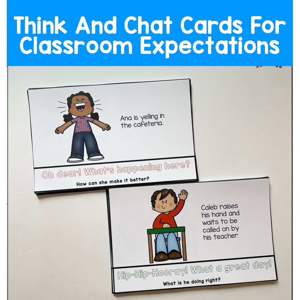 Think And Chat Cards For Classroom Expectations | File Folder Heaven