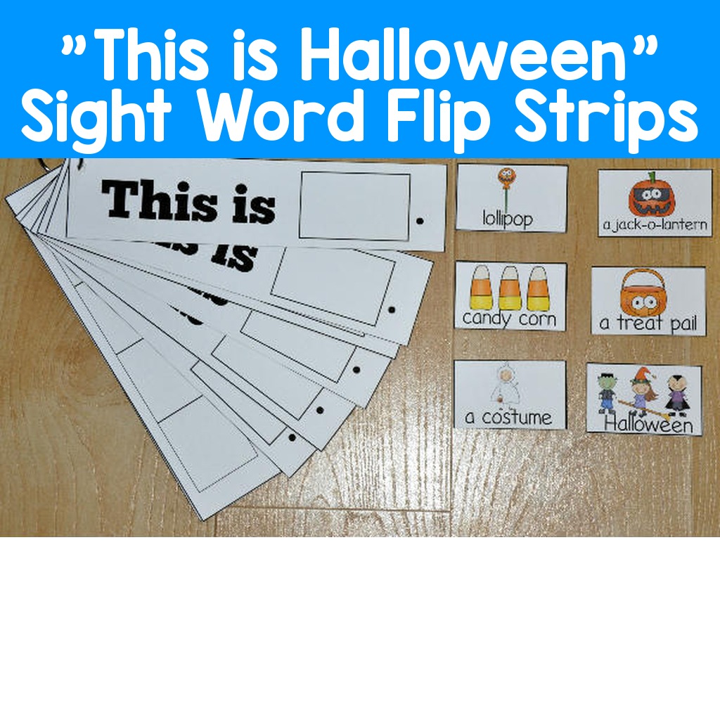 "This is Halloween" Sight Word Flip Strips