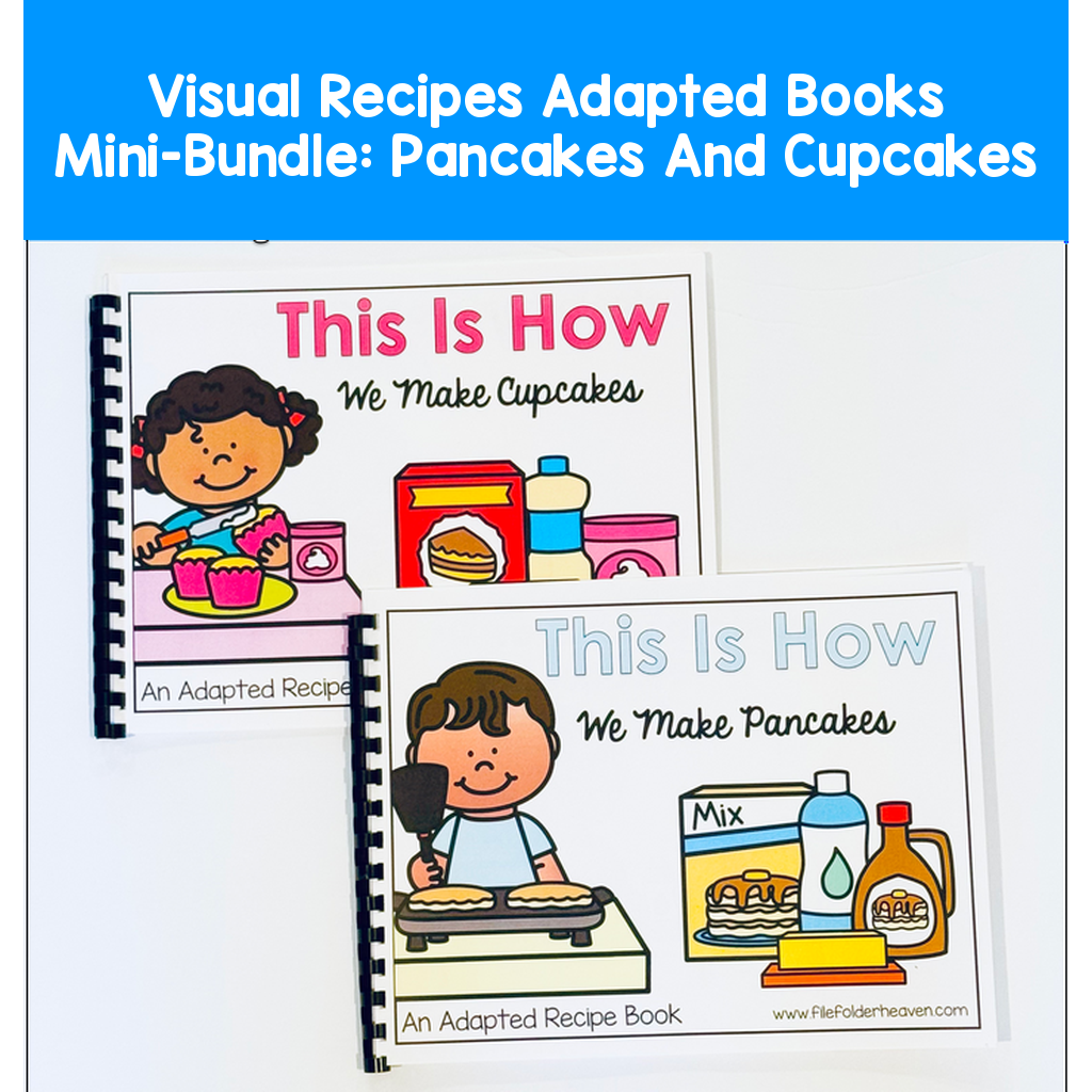 Visual Recipes Adapted Books Mini-Bundle:  Pancakes And Cupcakes