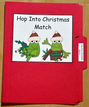 Christmas File Folder Game--"Hop Into Christmas"