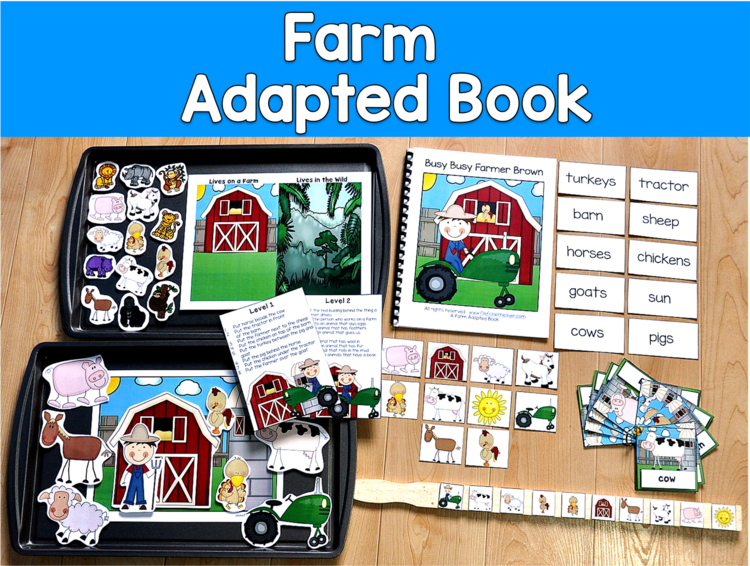 Farm Adapted Book & Vocabulary Activities | Busy, Busy Farmer Brown