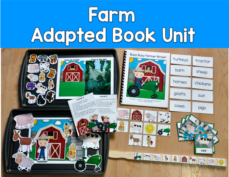 Farm Adapted Books Unit | Busy Busy Farmer Brown