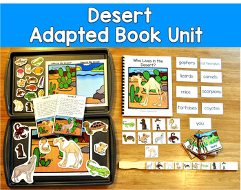 Desert Animals Adapted Book Unit | Habitat Activities for Special Education