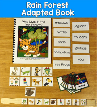 Rain Forest Adapted Book | Vocabulary Activities | Who Lives In The Rain Forest