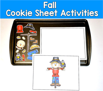 Funny Fall Leaves Sort Cookie Sheet Activity