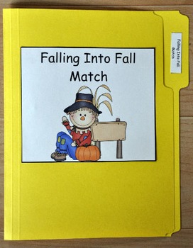 File Folder Game--"Falling Into Fall Match"