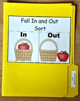 File Folder Game--"Fall In and Out Sort"