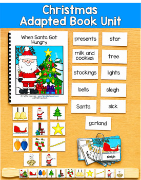 Christmas Adapted Book | Santa Vocabulary Sequencing Sorting | SLP SPED Autism