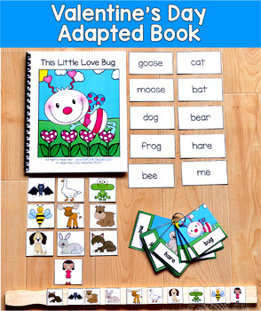 Valentine's Day Adapted Book | Rhyming Words Phonological Awareness | SLP SPED