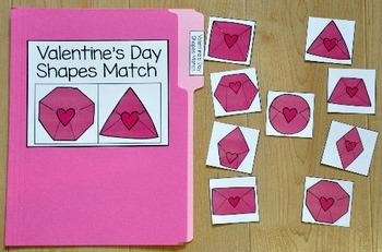 Valentine's Day Match File Folder Game