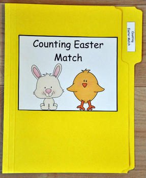 Easter Counting File Folder Game | Count to 20 | Special Education