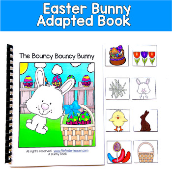 Bunny Adapted Book and Vocabulary Activities--"The Bouncy Bouncy Bunny"