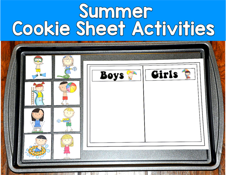 Summer Cookie Sheet Activities | Vocabulary Sorting Classification | SLP SPED