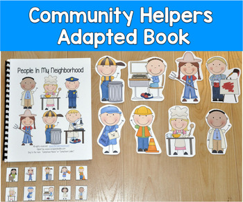 Community Helpers Adapted Song Book | People in My Neighborhood