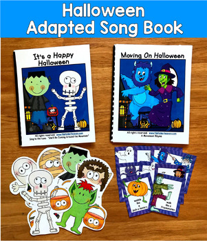 Halloween Music & Movement Adapted Books | Gross Motor Vocabulary | SLP SPED