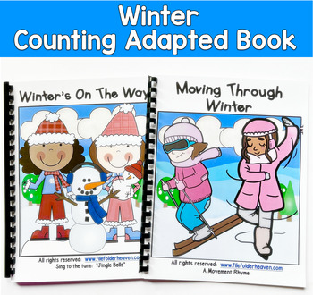 Winter Adapted Song & Movement Books | Vocabulary Gross Motor | SLP SPED Autism