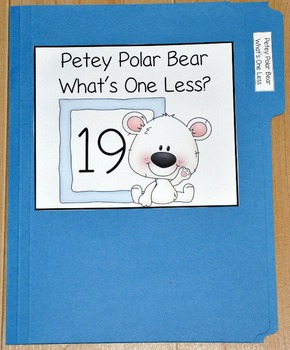 Winter File Folder Game--"Petey Polar Bear What's One Less?"