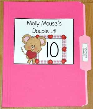 Valentine's Day File Folder Game--"Molly Mouse's Double It"