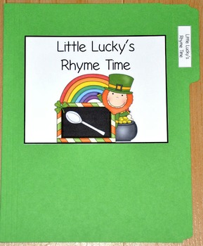 St. Patrick's Day File Folder Game--"Little Lucky's Rhyme Time"