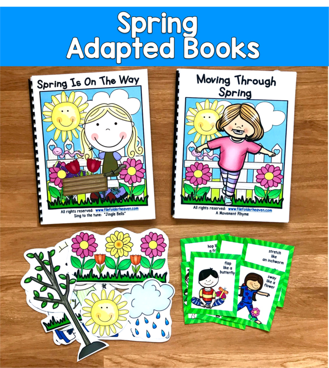 Spring Adapted Books | Music & Movement | Pre-K SPED Autism ECSE