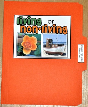Sorting Activity: "Living or Non-Living Sort File Folder Game"