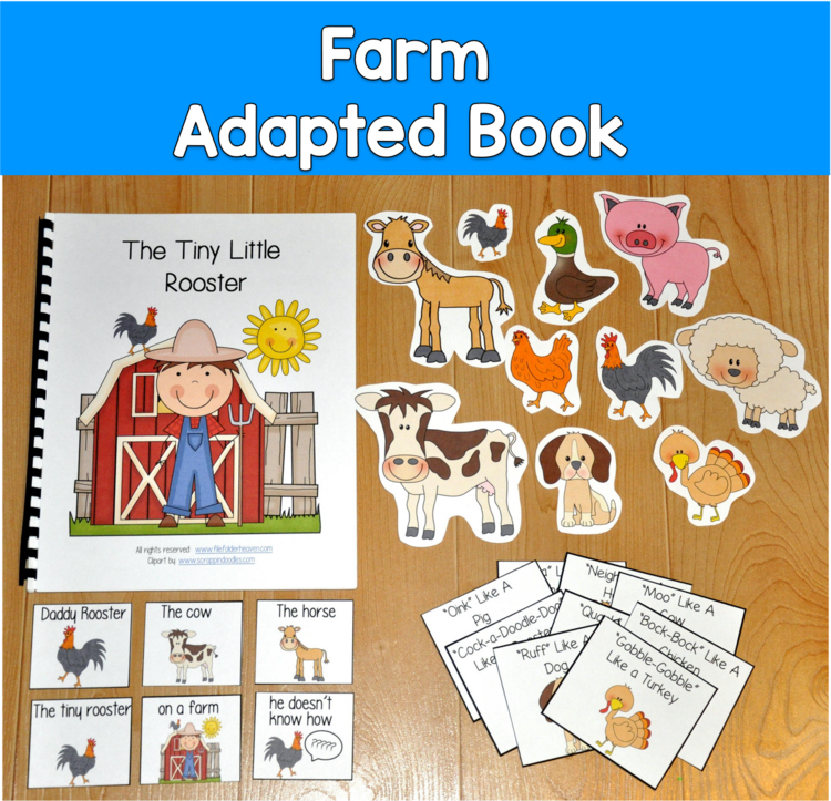 Farm Adapted Book | The Tiny Rooster | WH Questions