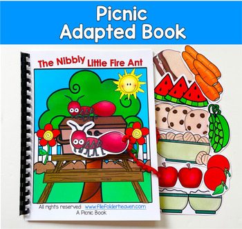 Picnic Adapted Book: Nibbly Fire Ant | WH Questions Sequencing | Pre-K SPED