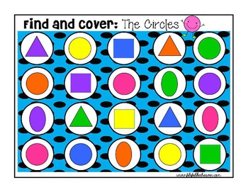 Shapes Shapes Shapes:  Identifying Shapes Find and Cover Activities