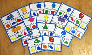 Shapes Task Cards:  Identifying Shapes