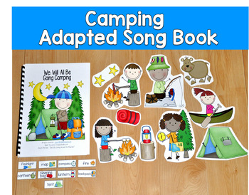 Camping Adapted Book | We Will All Be Going Camping | PreK SPED Autism SLP