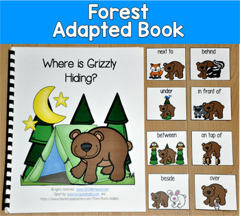 Forest Adapted Book | Preposition | Where Is Grizzly Hiding | PreK ECSE SPED