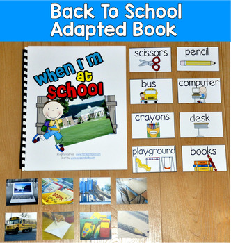 Back to School Adapted Book | Real Photos | When I’m at School