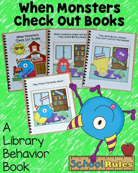 Back to School Free Behavior Book--"When Monsters Check Out Books"