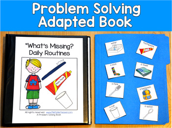 Problem Solving Adapted Book | What's Missing Daily Routines | SLP SPED Autism
