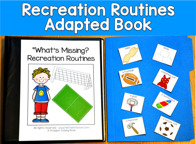 What's Missing Adapted Book | Problem Solving WH Questions | SLP SPED Autism