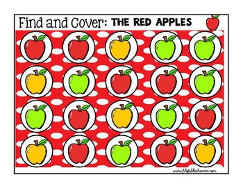 Apple Activities--"Find and Cover"