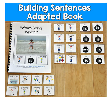 Building Sentences Adapted Book | Who Is Doing What? WH Questions