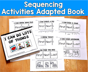 Sequencing Activities--"Sequencing Adapted Book I and Worksheets"