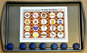 Halloween Activities:  Find and Cover Halloween