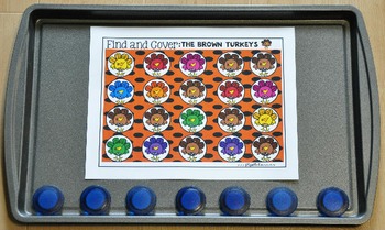 Thanksgiving Activities:  Find and Cover Thanksgiving