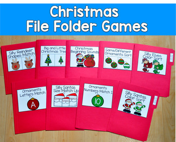 Christmas File Folder Games