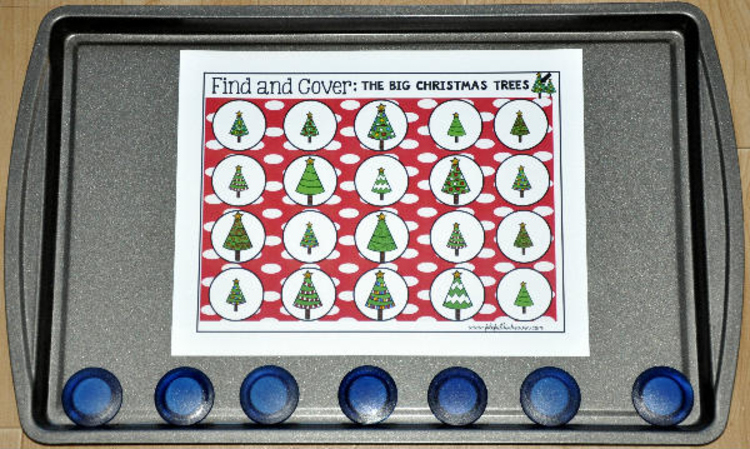 Christmas Activities:  Find and Cover Christmas