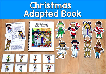 Christmas Adapted Book | Who Wh Questions Inferencing Riddles | SLP SPED Autism