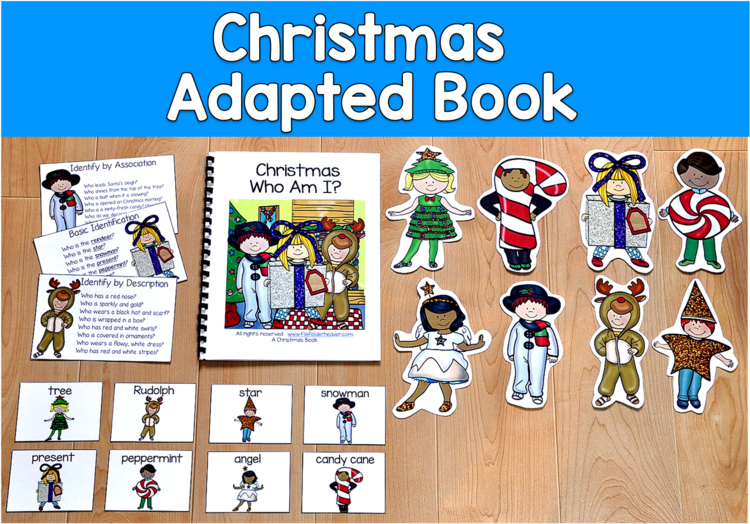 Christmas Adapted Book | Who Wh Questions Inferencing Riddles | SLP SPED Autism