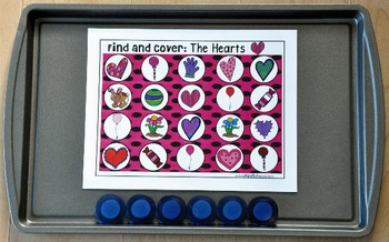 Valentine's Day Activities: "Find and Cover"