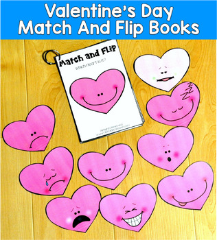 Valentines Day Match and Flip Books | Groundhog Day Dental Health | SLP SPED