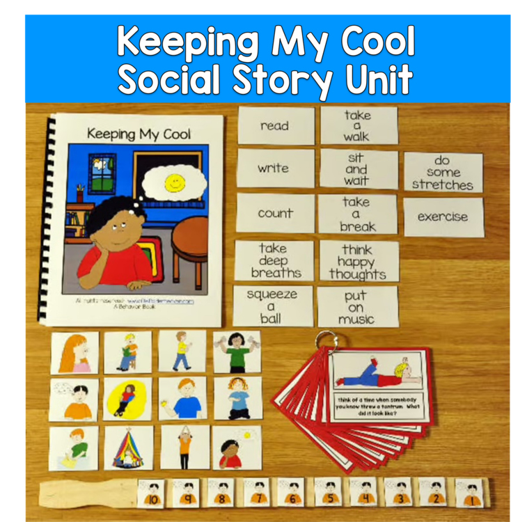 Social Story Unit | Keeping My Cool | Anger Management & Calming Strategies