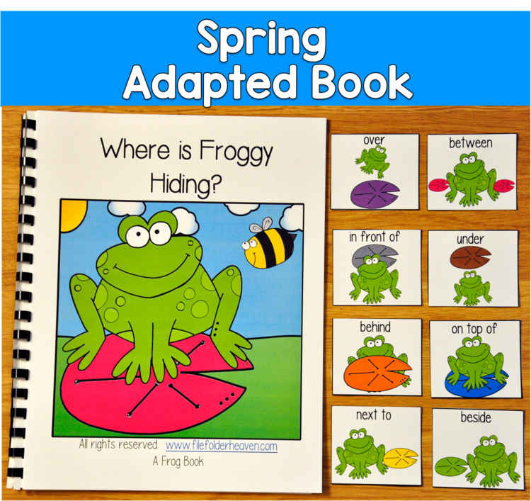 Spring Adapted Book | Where Is Froggy Hiding? | PreK ECSE Special Education